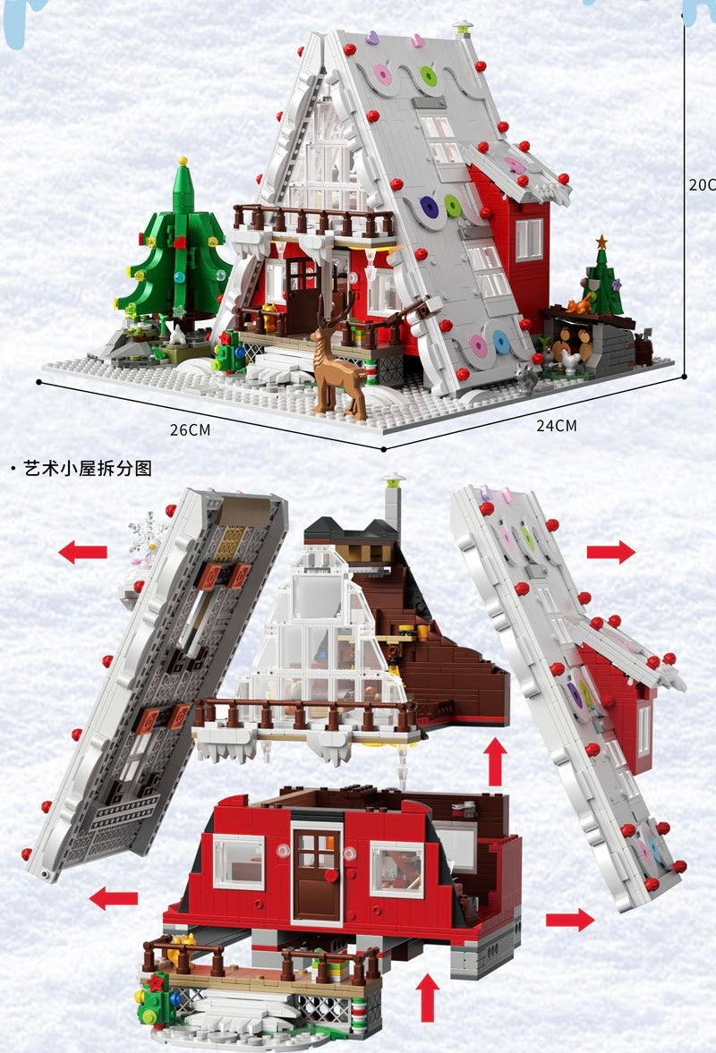 Zhe Gao Christmas Cottage mini bricks 613001 BrickMeUpScottie