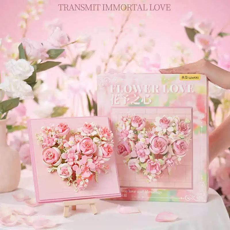 [Wekki] Flower Love Frame -Mini Brick Size- | Limited