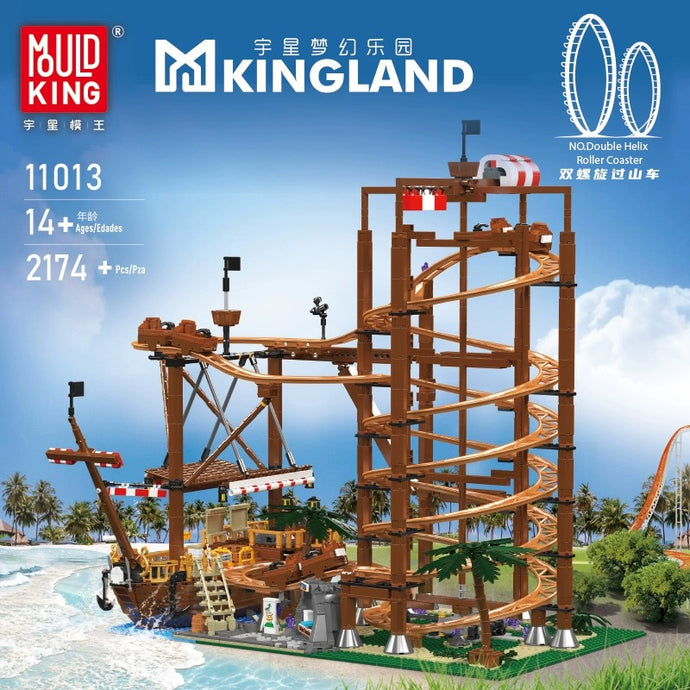 [Mould King] Double Helix Roller Coaster | 11013