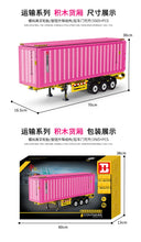 Load image into Gallery viewer, Xinyu (Happy Build) Pink Container Trailer | QC013